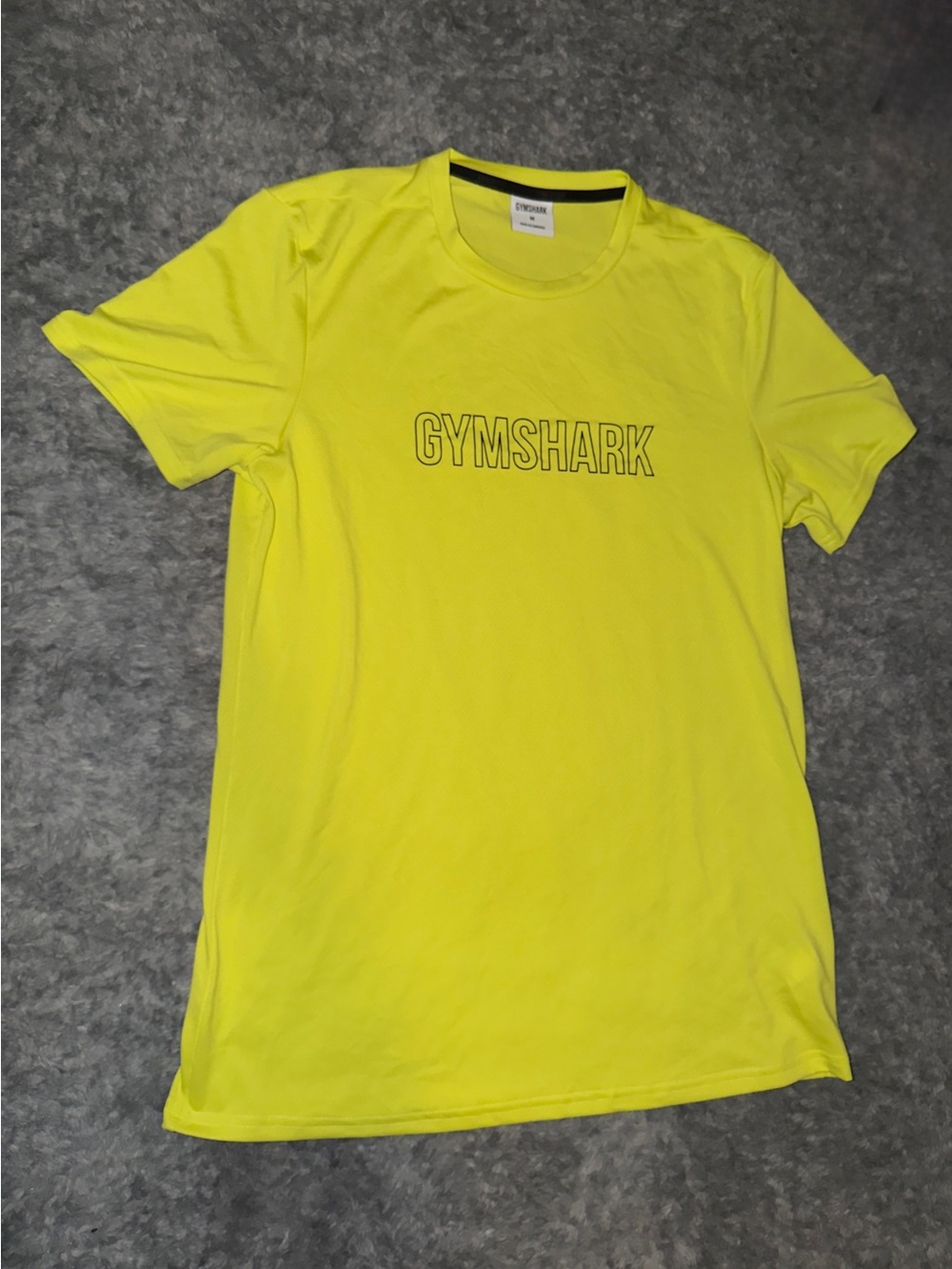 Gymshark Neon Yellow Short Sleeve Logo Tee